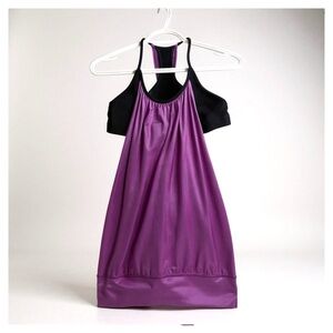 lululemon athletica Purple and Black Tank Top